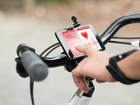 Pulsmessung beim Radfahren Pulsmessung beim Radfahren